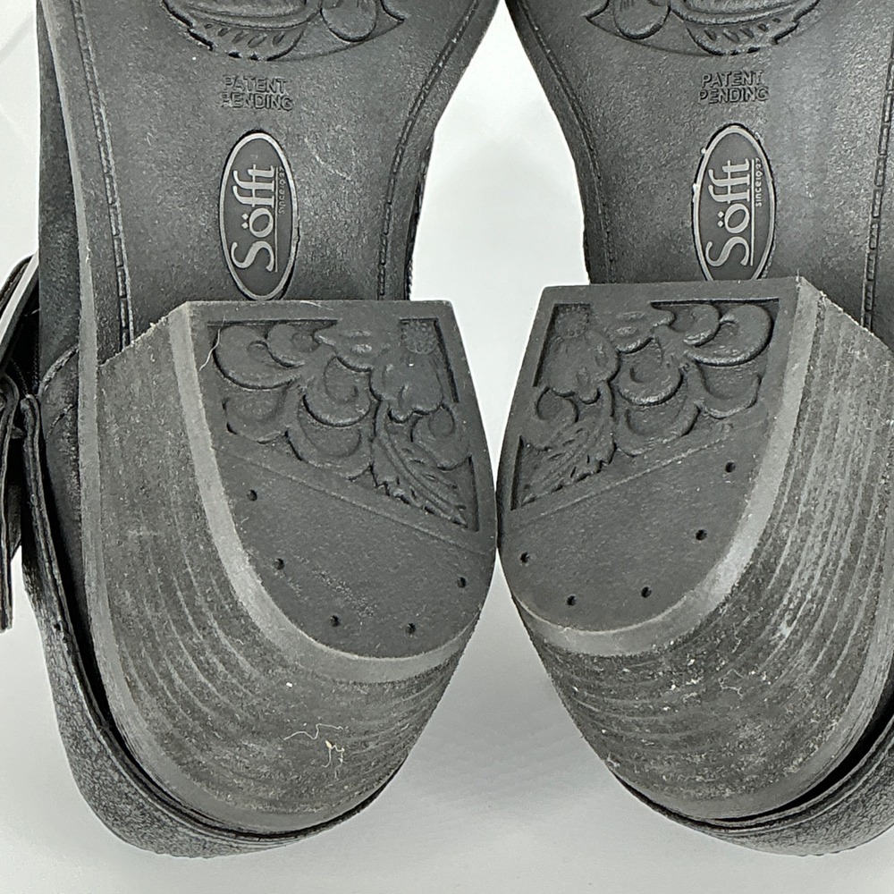 Aqua Sofft Size 6 Black Leather Ankle Boots Moto NEW Alvie Water Resistant $150 - Picture 9 of 14